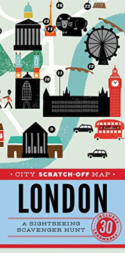City Scratch-Off Map: London (A Sightseeing Scavenger Hunt) by Christina Henry de Tessan, 9781452144979