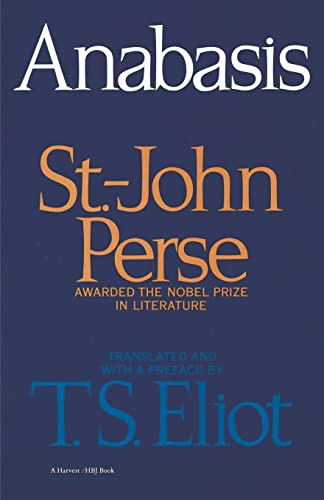 Anabasis by St. John Perse, 9780156074063