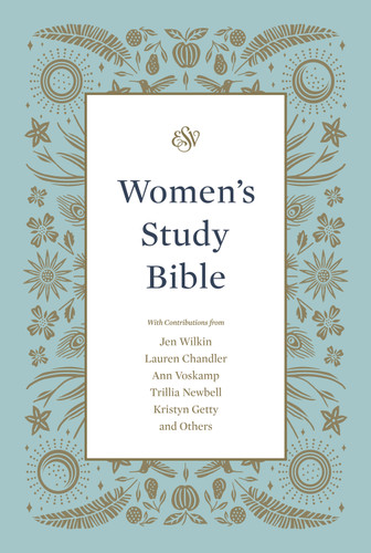 ESV Women's Study Bible (Hardcover) by Dana Tanamachi, Jen Wilkin, Lauren Chandler, Ann Voskamp, Trillia Newbell, Kristyn Getty, Nancy Guthrie, Kathleen Nielson, Joni Eareckson Tada, Lydia Brownback, Erika Allen, C. John Collins, Colleen McFadden, Kristie Anyabwile, Carolyn Arends, Brian Aucker, Mary Patton Baker, Brian S. Borgman, Kenneth Laing Harris, John D. Currid, Nobuyoshi Kiuchi, Mike Bullmore, Bryan Chapell, Kathleen Chapell, Tasha Chapman, Carol W. Cornish, Dan Doriani, Zack Eswine, Elyse M. Fitzpatrick, Keri Folmar, Gloria Furman, Elizabeth Groves, Heather House, Susan Hunt, Bethany Jenkins, Mary A. Kassian, Karen Loritts, Carolyn McCulley, Mary Beth McGreevy, Starr Meade, Dane Ortlund, Jani Ortlund, Robert A. Peterson, Elisabeth Maxwell Ryken, Jenny Salt, Claire S. Smith, Leeann Stiles, Sam Storms, Lee Tankersley, Donna Thoennes, Amy Warren, Michele Bennett Walton, Mary Willson Hannah, Paul E. Miller, Lindsey A. Holcomb, Ebeth Dennis, Kimm Crandall, John Ensor, 9781433572043