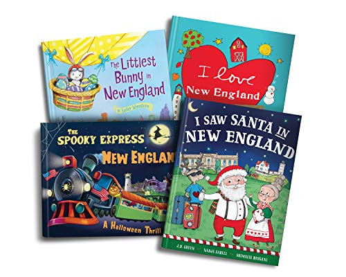 New England Books for Kids Gift Set (Miniature Edition) by JD Green, Nadja Sarell, Srimalie Bassani, Eric James, Marcin Piwowarski, Lily Jacobs, Robert Dunn, Sandra Magsamen, 9781728241920