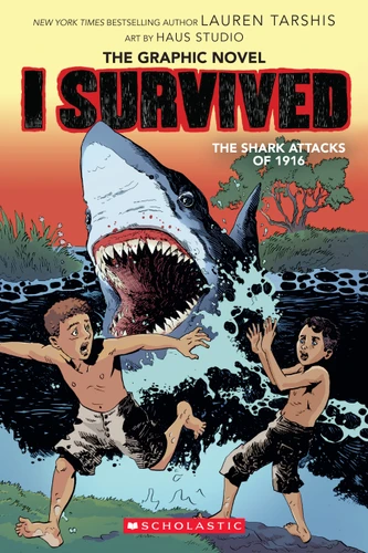 I Survived the Shark Attacks of 1916 (I Survived Graphic Novel #2) - 9781338120950 by Lauren Tarshis, Gervasio and Jok, 9781338120950