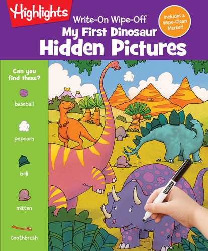 Write-On Wipe-Off My First Dinosaur Hidden Pictures by Highlights, 9781644724446