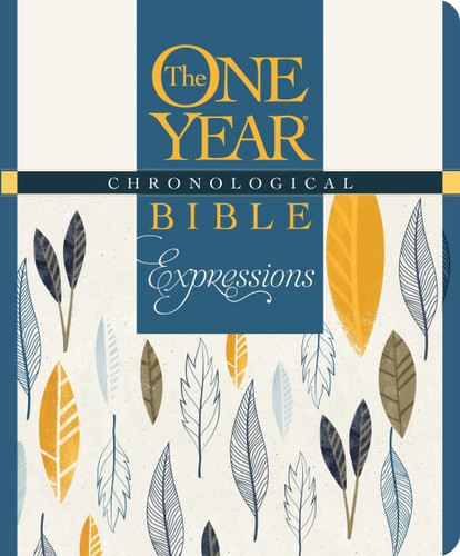 The One Year Chronological Bible Expressions NLT, Deluxe (Hardcover, Blue) by New Living Translation, Tyndale, 9781496420176
