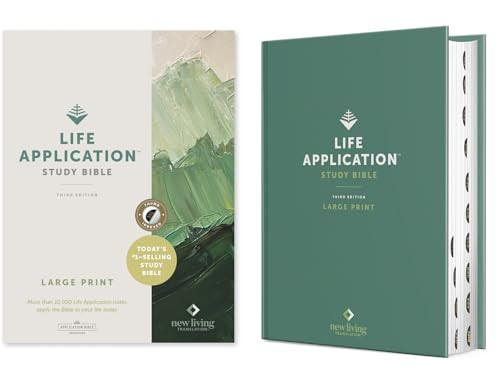 NLT Life Application Study Bible, Third Edition, Large Print (Hardcover, Indexed, Red Letter) by New Living Translation, Tyndale, 9781496443854