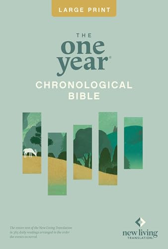 The One Year Chronological Bible NLT, Large Print Thinline Edition (Softcover) by New Living Translation, Tyndale, 9781414337678