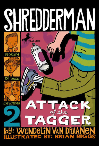 Shredderman: Attack of the Tagger by Wendelin Van Draanen, 9780440419136