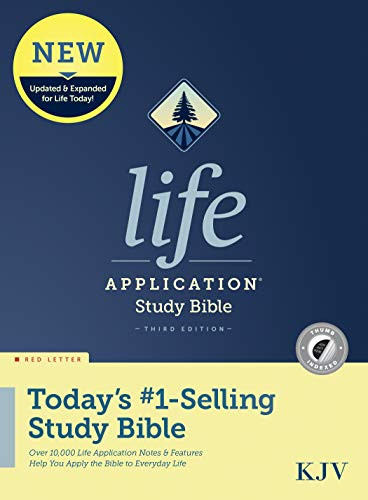 KJV Life Application Study Bible, Third Edition (Hardcover, Indexed, Red Letter) by Tyndale, 9781496439741