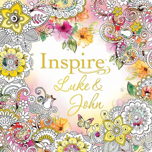 Inspire: Luke & John (Softcover) (Coloring & Creative Journaling through Luke & John) by New Living Translation, Tyndale, 9781496454997