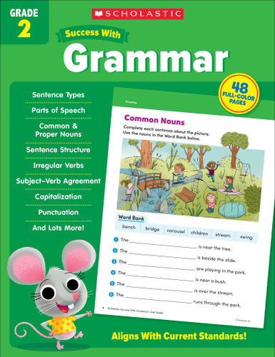 Scholastic Success with Grammar Grade 2 Workbook by Scholastic Teaching Resources, 9781338798395