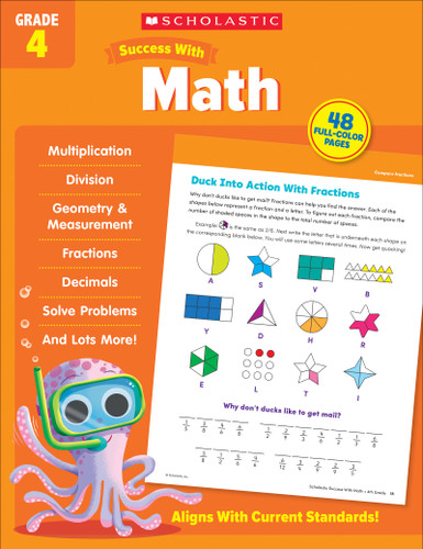 Scholastic Success with Math Grade 4 Workbook by Scholastic Teaching Resources, 9781338798524