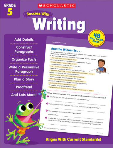 Scholastic Success with Writing Grade 5 Workbook by Scholastic Teaching Resources, 9781338798753