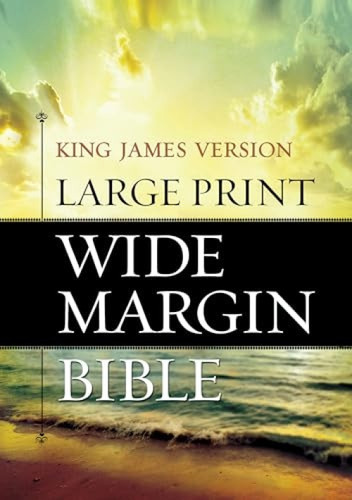 KJV Large Print Wide Margin Bible (Hardcover, Red Letter) - 9781619700895 by Hendrickson Publishers