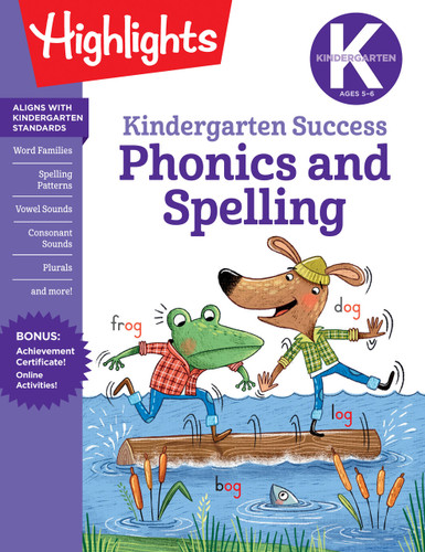 Kindergarten Phonics and Spelling Learning Fun Workbook by Highlights Learning, 9781644726693