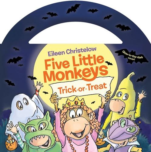 Five Little Monkeys Trick-or-Treat Glow-in-the-Dark Edition by Eileen Christelow, Eileen Christelow, 9780358626091