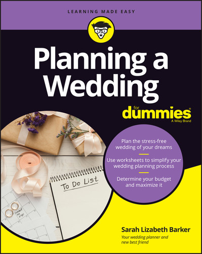 Planning A Wedding For Dummies by Sarah Lizabeth Barker, 9781119883203