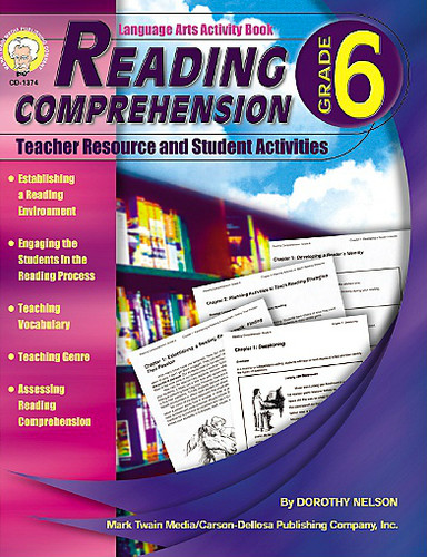Reading Comprehension, Grade 6 (Teacher Resource and Student Activities) by Dorothy Nelson, 9781580371537