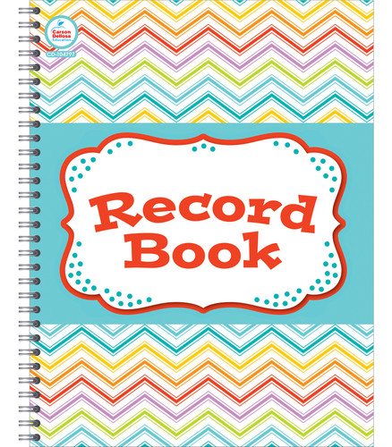 Chevron Record Book by Carson Dellosa Education, 9781483805818