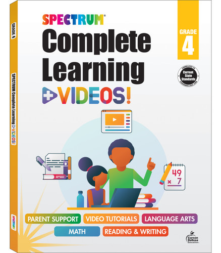 Spectrum Complete Learning + Videos Workbook - 9781483865232 by Spectrum, Carson Dellosa Education, 9781483865232