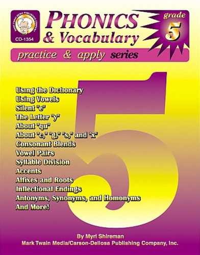 Phonics & Vocabulary Skills, Grade 5 by Myrl Shireman, 9781580371322