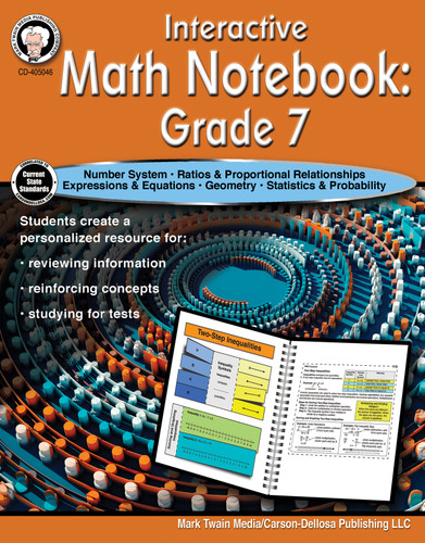 Interactive Math Notebook Resource Book, Grade 7 by Schyrlet Cameron, Carolyn Craig, 9781622238149