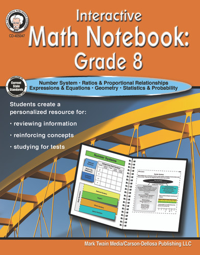 Interactive Math Notebook Resource Book, Grade 8 by Schyrlet Cameron, Carolyn Craig, 9781622238156