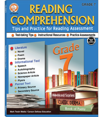 Reading Comprehension, Grade 7 - 9781622238668 by Schyrlet Cameron, Suzanne Myers, 9781622238668 Reading Comprehension, Grade 7 - 9781622238668 by Schyrlet Cameron, Suzanne Myers, 9781622238668