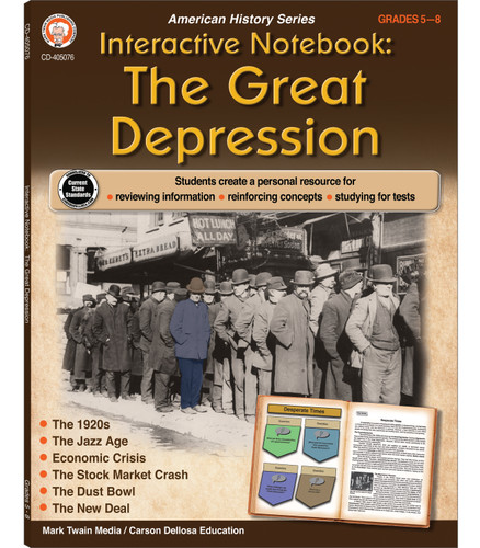 Interactive Notebook: The Great Depression by Schyrlet Cameron, 9781622238767