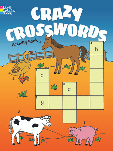 Crazy Crosswords Activity Book by Anna Pomaska, Fran Newman-D'Amico, 9780486779638