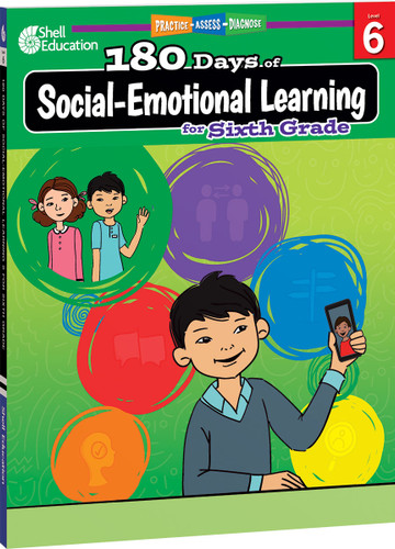 180 Days™: Social-Emotional Learning for Sixth Grade (Practice, Assess, Diagnose) by Jennifer Edgerton, 9781087649757