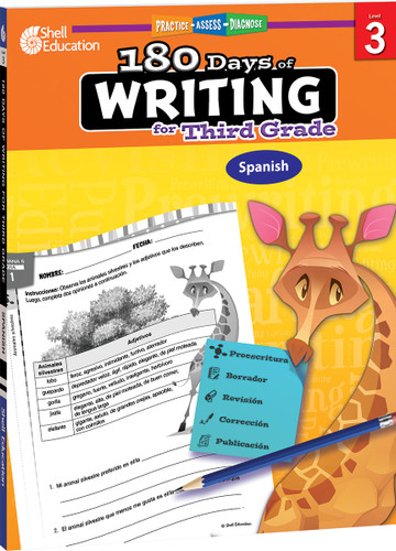 180 Days™: Writing for Third Grade (Practice, Assess, Diagnose) (Spanish Edition) by Kristi Sturgeon, 9781087648736