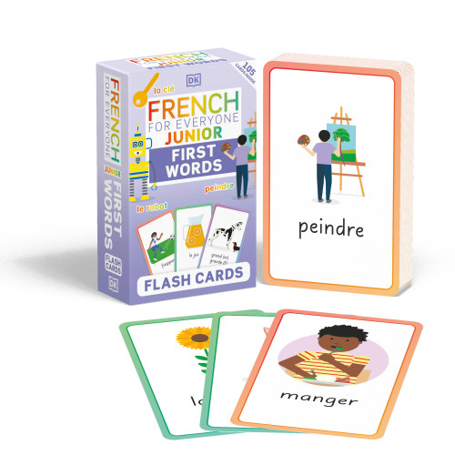 French for Everyone Junior First Words Flash Cards by DK, 9780744073782