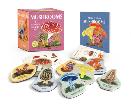 Mushrooms: A Wooden Magnet Set (Miniature Edition) by Meg Madden, 9780762481378