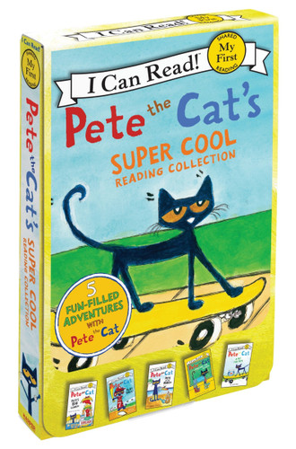 Pete the Cat's Super Cool Reading Collection (A Box of 5 I Can Read Favorites for Beginner Readers) by James Dean, Kimberly Dean, James Dean, 9780062304247