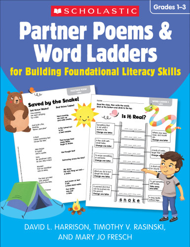 Partner Poems & Word Ladders for Building Foundational Literacy Skills: Grades 1-3 by David L. Harrison, Timothy V. Rasinski, Mary Jo Fresch, 9781338792898