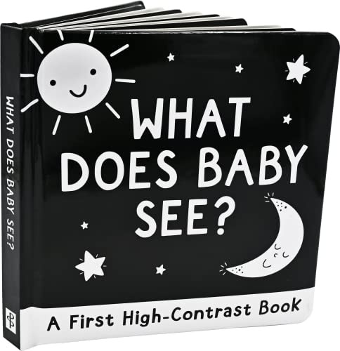 What Does Baby See? A High-Contrast Board Book by Simon Abbott, Peter Pauper Press, Inc., 9781441340054