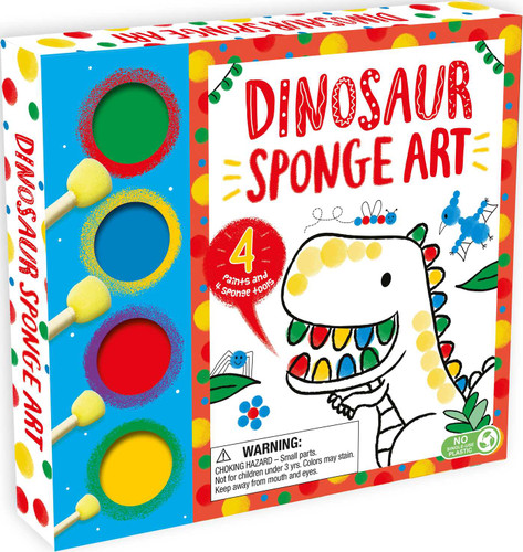 Dinosaur Sponge Art (With 4 Sponge Tools and 4 Jars of Paint) by IglooBooks, Sarah Lawrence, 9781837715268