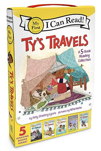 Ty's Travels: A 5-Book Reading Collection (Zip, Zoom!, All Aboard!, Beach Day!, Lab Magic, Winter Wonderland) by Kelly Starling Lyons, Niña Mata, 9780063306851