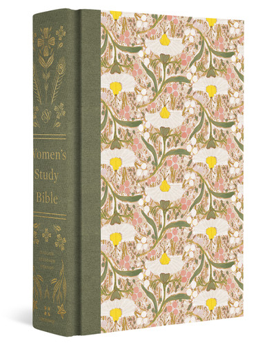 ESV Women's Study Bible, Artist Series (Cloth over Board, Lulie Wallace, Emma) by Lulie Wallace, Dana Tanamachi, Jen Wilkin, Lauren Chandler, Ann Voskamp, Trillia Newbell, Kristyn Getty, Nancy Guthrie, Kathleen Nielson, Joni Eareckson Tada, Lydia Brownback, Erika Allen, Kristie Anyabwile, Carolyn Arends, Brian Aucker, Mary Patton Baker, Brian S. Borgman, Kenneth Laing Harris, John D. Currid, Nobuyoshi Kiuchi, Mike Bullmore, Bryan Chapell, Kathleen Chapell, Tasha Chapman, Carol W. Cornish, Dan Doriani, Zack Eswine, Elyse M. Fitzpatrick, Keri Folmar, Gloria Furman, Colleen Gallagher, Elizabeth Groves, Heather House, Susan Hunt, Bethany Jenkins, Mary A. Kassian, Karen Loritts, Carolyn McCulley, Mary Beth McGreevy, Starr Meade, Dane Ortlund, Jani Ortlund, Robert A. Peterson, Elisabeth Maxwell Ryken, Jenny Salt, Claire S. Smith, Leeann Stiles, Sam Storms, Lee Tankersley, Donna Thoennes, Michele Bennett Walton, Mary Willson Hannah, Paul E. Miller, Lindsey A. Holcomb, Ebeth Dennis, Kimm Crandall, John Ensor, Jay Sklar, T. Desmond Alexander, David M. Howard Jr., Ronald Bergey, David Toshio Tsmura, Iain W. Provan, Brian Kelley, J. Gordon McConville, Barry G. Webb, August H. Konkel, C. John Collins, Duane A. Garrett, Andrew Stewart, Ray Ortlund, Paul R. House, David Reimer, Iain M. Duguid, Paul Wegner, Robert I. Vasholz, John Oswalt, Paul R. Raabe, Mark D. Futato, Dennis R. Magary, Walter A. Maier III, David W. Baker, Gordon P. Hugenberger, Michael J. Wilkins, Hans F. Bayer, Wayne Grudem, Thomas R. Schreiner, Andreas J. Köstenberger, John B. Polhill, Scott J. Hafemann, Simon Gathercole, S. M. Baugh, Sean M. McDonough, Clinton E. Arnold, Colin Nicholl, Ray Van Neste, Grant Osborne, Doug Oss, Robert W. Yarbrough, Dennis E. Johnson, Vern S. Poythress, Mark Dever, David P. Barrett, Barry J. Beitzel, Leen Ritmeyer, Travis Buchanan, Geoff Allen, 9781433591976