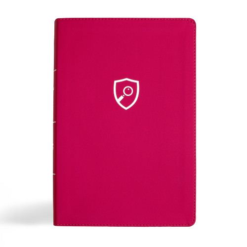 CSB Defend Your Faith Bible, Pink LeatherTouch (The Apologetics Bible for Kids) by CSB Bibles by Holman, Jesse Florea, 9781430094586