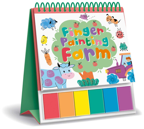 Finger Painting Farm (Easel Coloring Book with 6 Paints) by IglooBooks, Malu Lenzi, 9781837715299