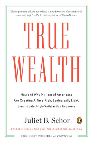 True Wealth (How and Why Millions of Americans Are Creating a Time-Rich, Ecologically Light, Small-Scale, High-Satisfaction Economy) by Juliet B. Schor, 9780143119425