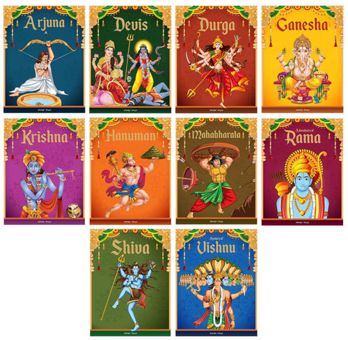 Tales from Indian Mythology (Collection of 10 Books) by Wonder House Books, 9789354400506