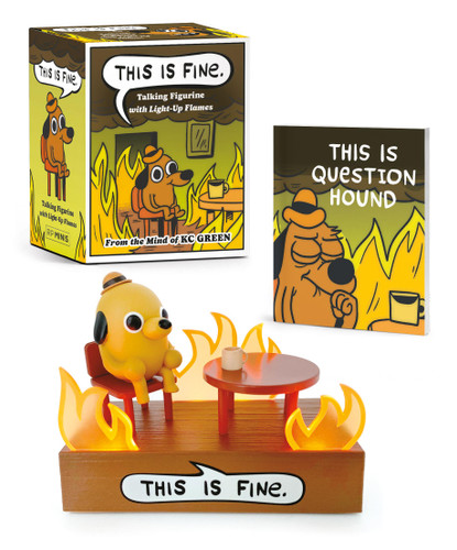 This Is Fine Talking Figurine (With Light and Sound!) (Miniature Edition) by KC Green, 9780762484843