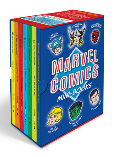 Marvel Comics Mini-Books Collectible Boxed Set (A History and Facsimiles of Marvel's Smallest Comic Books) (Miniature Edition) by Marvel Entertainment, Mark Evanier, Geoff Spear, 9781419743429 Marvel Comics Mini-Books Collectible Boxed Set (A History and Facsimiles of Marvel's Smallest Comic Books) (Miniature Edition) by Marvel Entertainment, Mark Evanier, Geoff Spear, 9781419743429