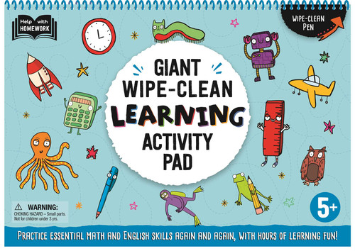 Giant Wipe-Clean Learning Activity Pack (Practice Essential Math and English Skills, With Hours of Learning Fun! 5+) by IglooBooks, Katie Abey, 9781837717811