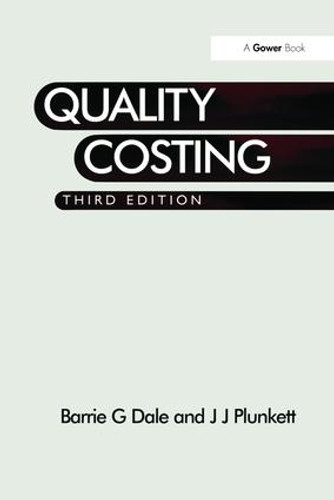 Quality Costing - 9781138263239 by Barrie G. Dale, J.J. Plunkett, 9781138263239
