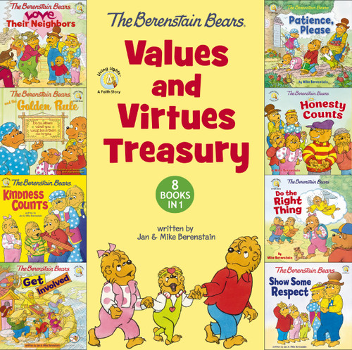 The Berenstain Bears Values and Virtues Treasury (8 Books in 1) by Mike Berenstain, 9780310734956