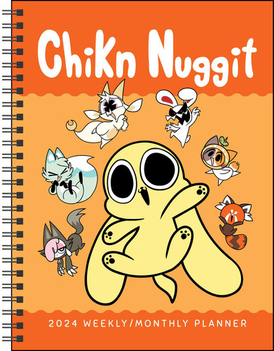 Chikn Nuggit 12-Month 2024 Weekly/Monthly Planner Calendar by Kyra Kupetsky, 9781524884208