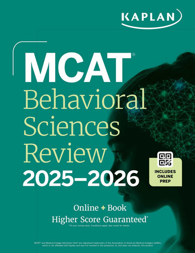 MCAT Behavioral Sciences Review 2025-2026 (Online + Book) by Kaplan Test Prep, 9781506294049
