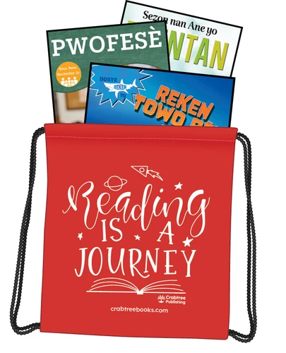 Kindergarten Silver Haitian Creole Summer Connections Backpack by Crabtree and Seahorse Publishing, 9781039623958